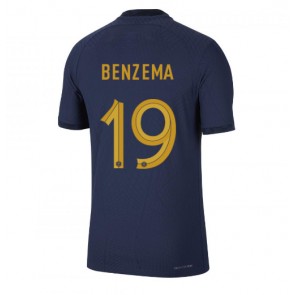 Lacne Muži Futbalové dres Francúzsko Karim Benzema #19 MS 2022 Krátky Rukáv - Domáci